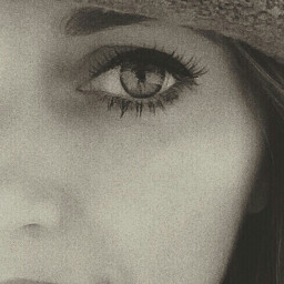 blackandwhite me selfie eye hat