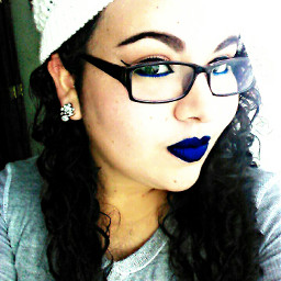 wppcrazylips blue kiss young woman